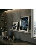 Premium Slim Light Grey Metal Shelf - Modern Decorative Wall Module