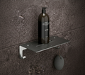 Stainless Steel Shower Shelf and Shampoo Caddy - Bathroom Organizer with Bottom Hooks