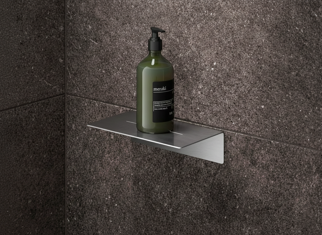 Stainless Steel Modern Shower Shelf - Caddy & Bathroom Organizer
