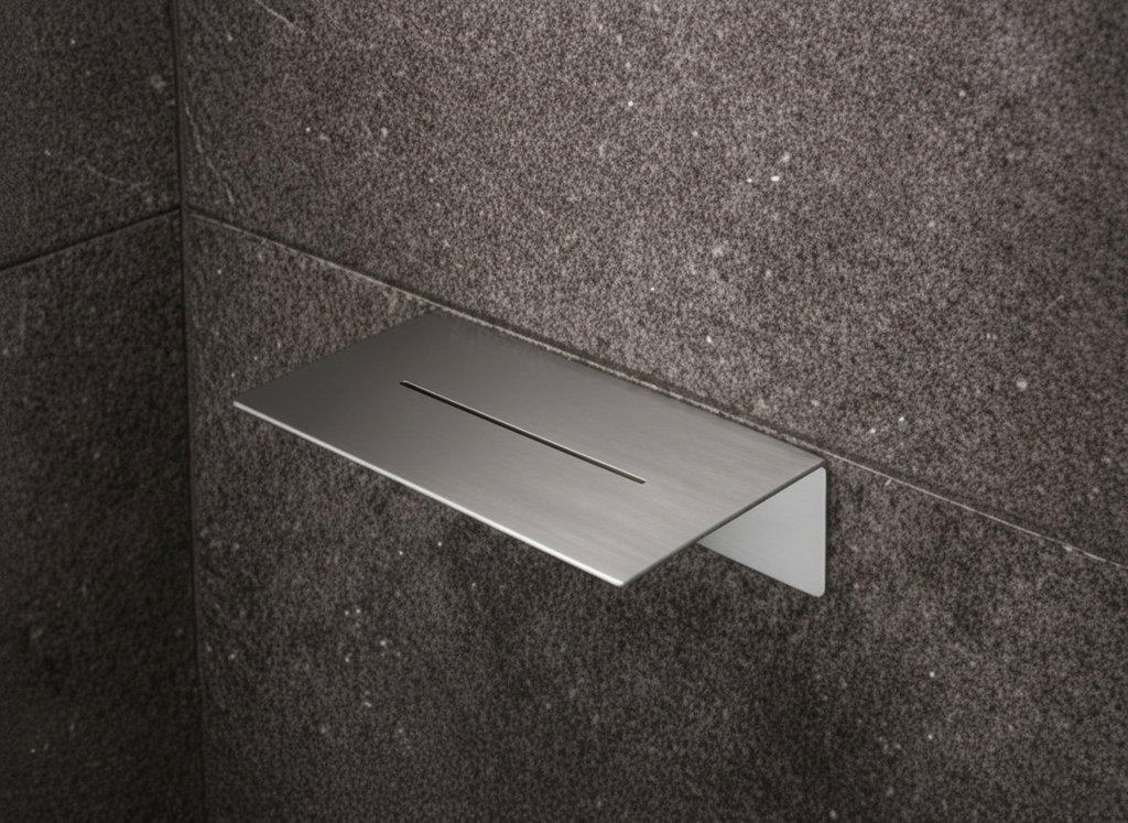 Stainless Steel Modern Shower Shelf - Caddy & Bathroom Organizer