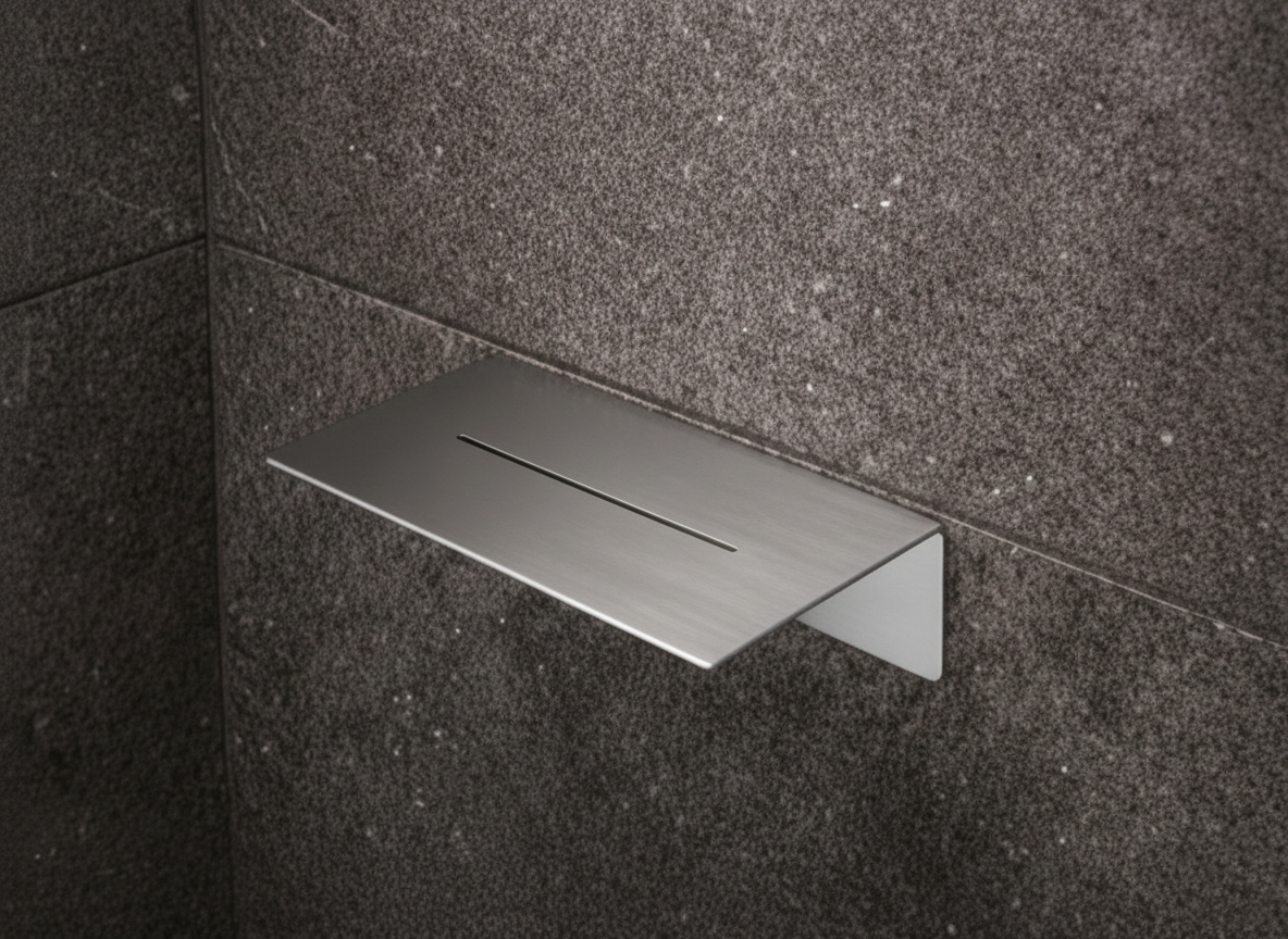 Paslanmaz Çelik Modern Duş Rafı - Şampuanlık Ve Banyo Düzenleyici