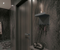 Premium Metal Wall Key Holder & Accessory Organizer - Dark Grey Modern Entryway Unit