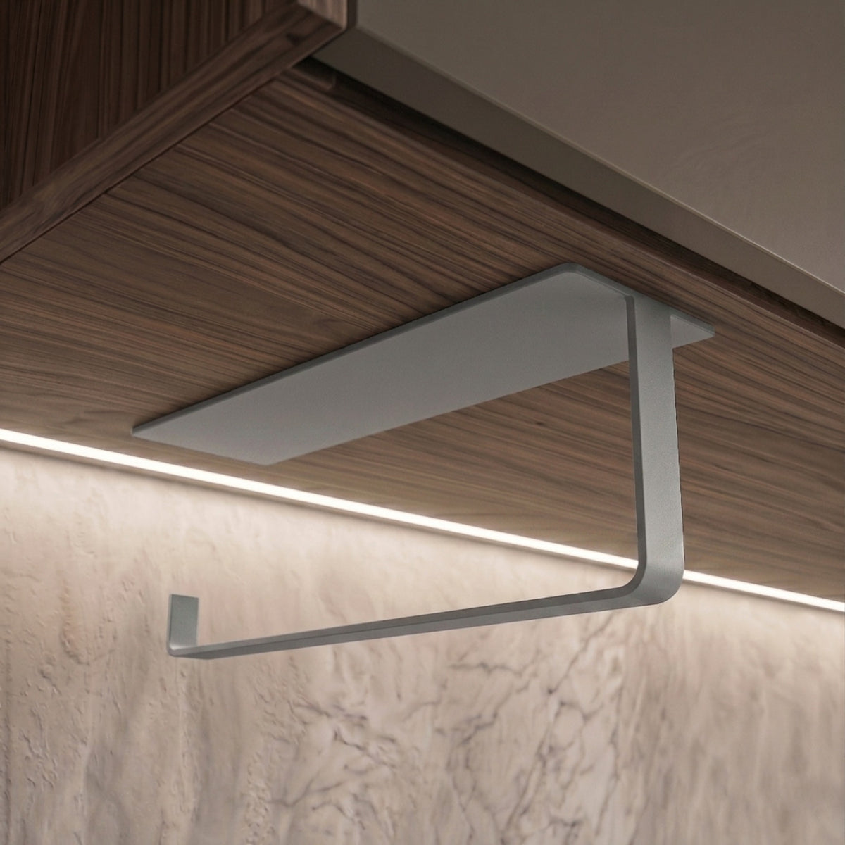 Çok Amaçlı Window Grey Galvaniz Metal Mutfak Havluluğu - Estetik Düzen