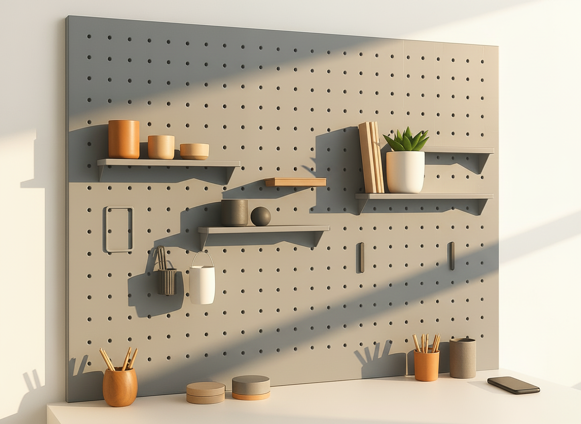 Koyu Gri Çok Amaçlı Pano Pegboard