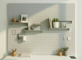 Açık Gri Çok Amaçlı Pano Pegboard
