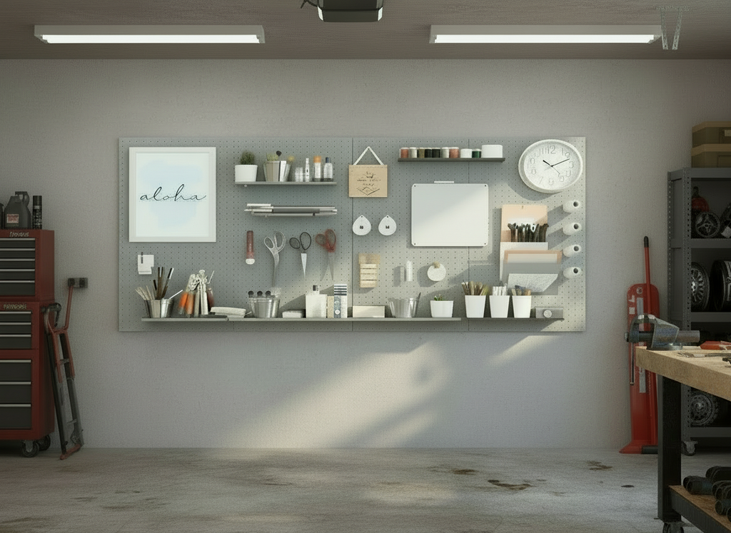 Açık Gri Çok Amaçlı Pano Pegboard
