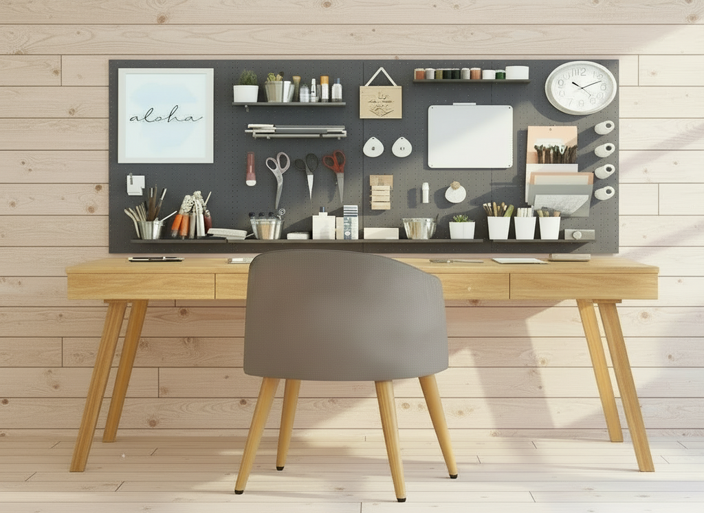 Koyu Gri Çok Amaçlı Pano Pegboard