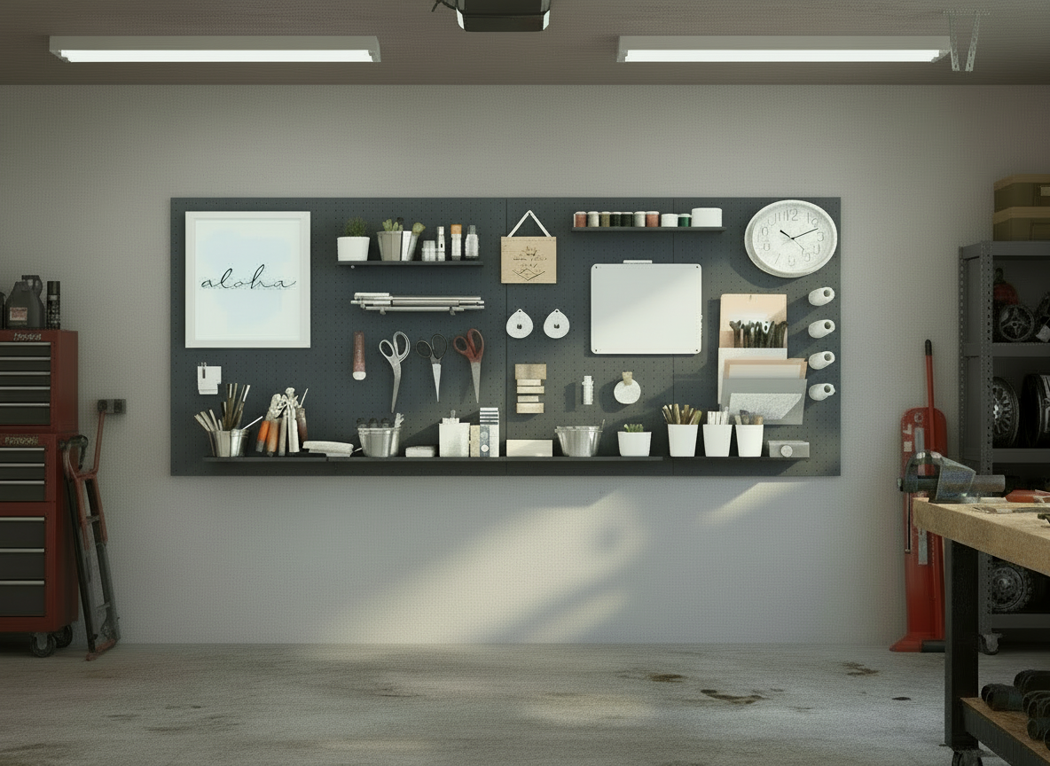 Koyu Gri Çok Amaçlı Pano Pegboard